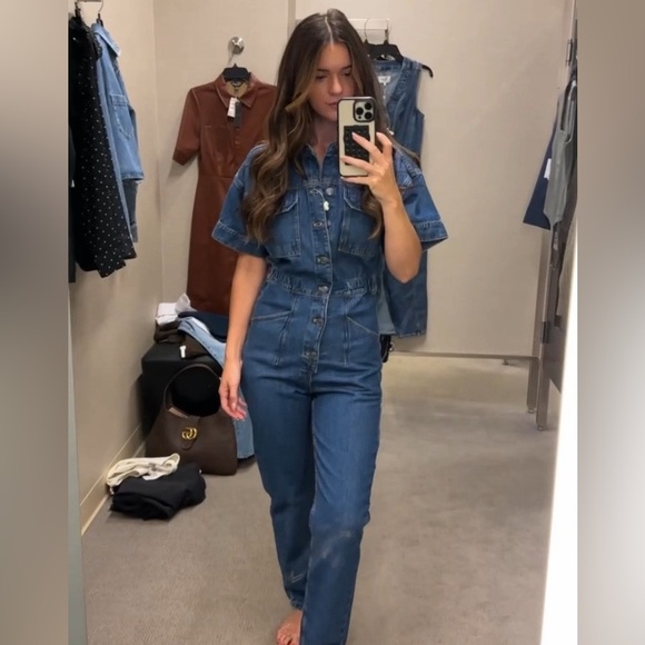 Free People Pants - Free People We the Free Marci Denim Jumpsuit